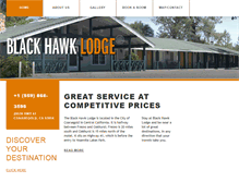 Tablet Screenshot of blackhawklodge.com